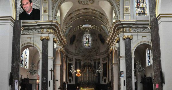 Foto: Iglesia de Sant Romain, en Francia, y el cura que se ha quitado la vida. (EFE)