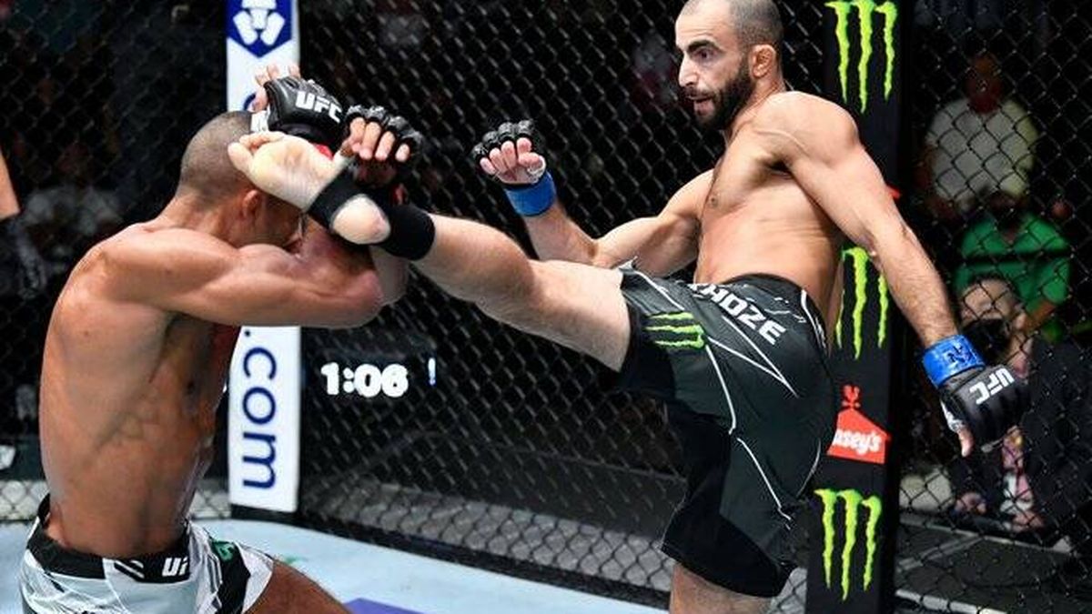 UFC Vegas 35: Giga Chikadze, en una guerra de patadas, destruye a Edson Barboza