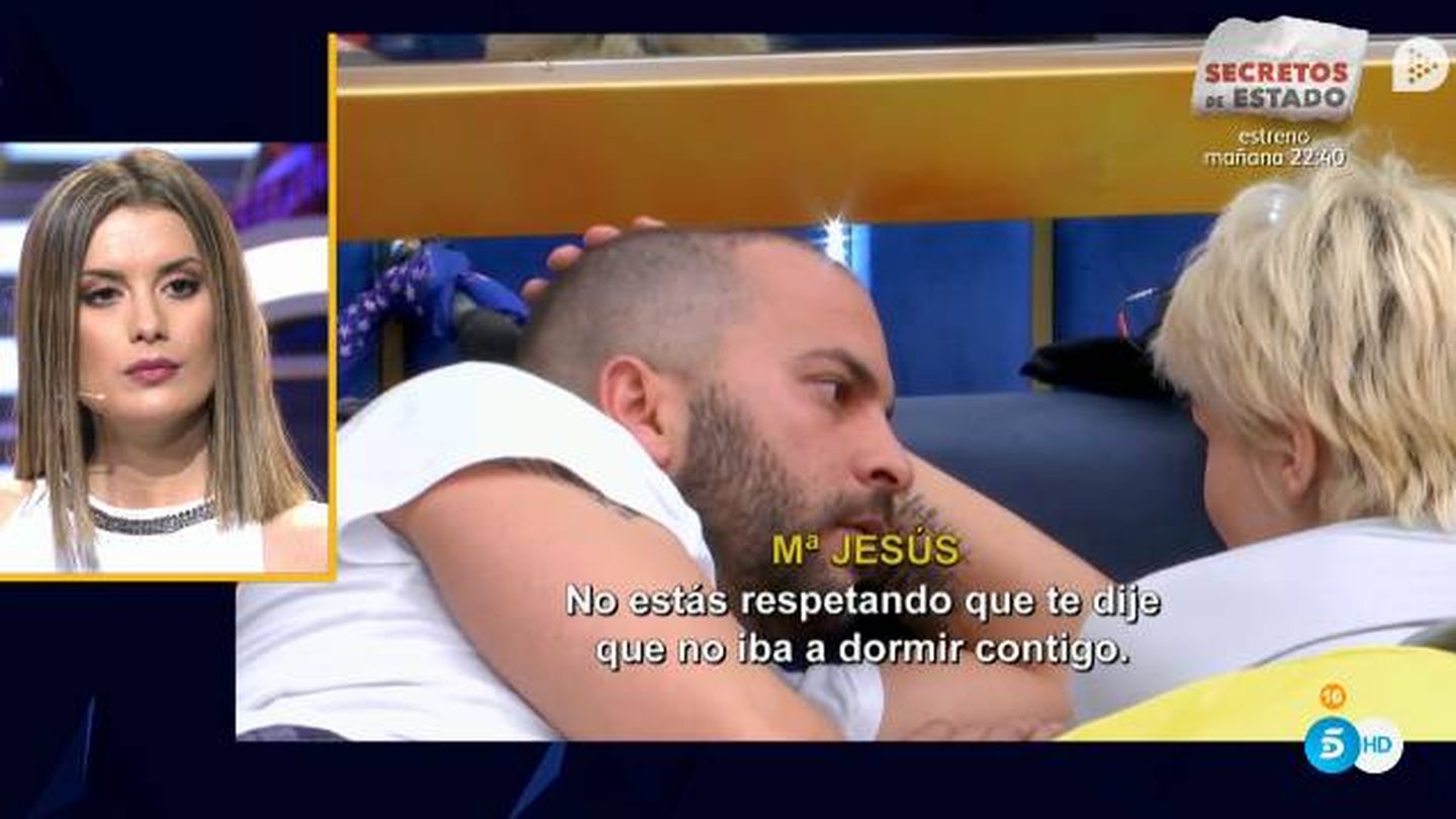 Antonio Tejado y María Jesús durante su conversación en 'GH Dúo'. (Telecinco)