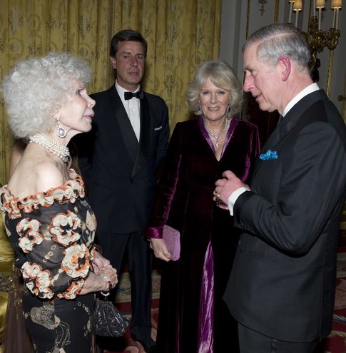 La duquesa con el príncipe Carlos de Inglaterra (I.C.)
