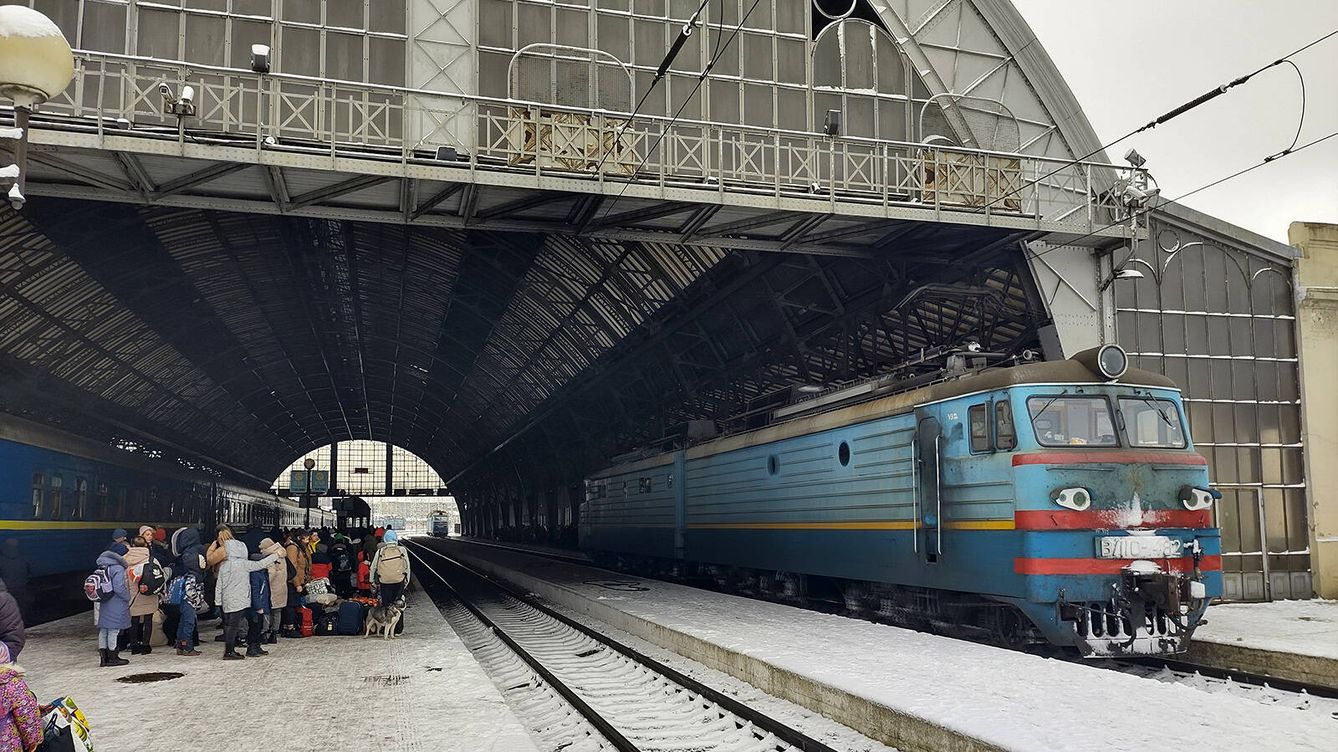 Foto: Estación de tren de Lviv. (L. Proto)
