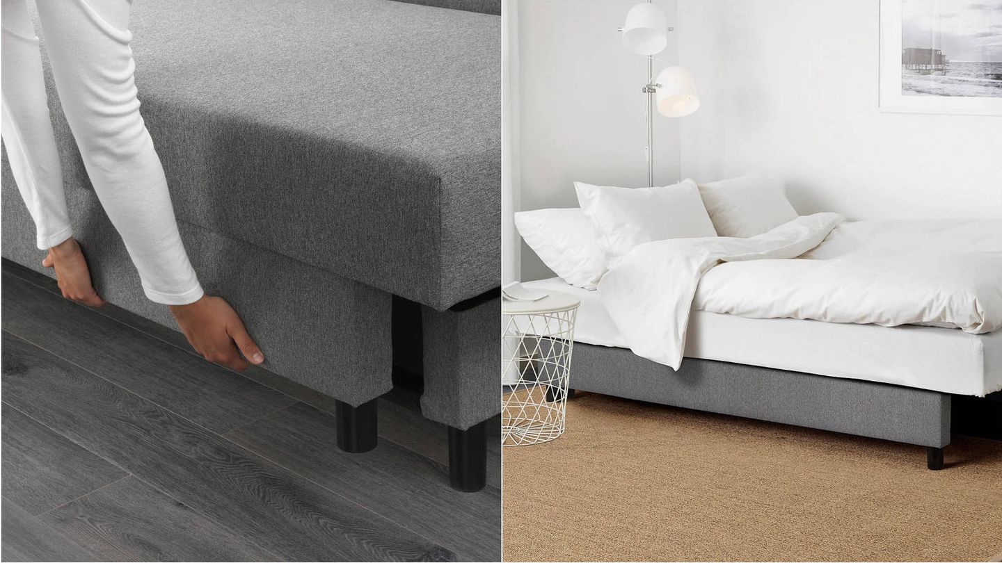 Sofá para salones pequeños de Ikea. (Cortesía)