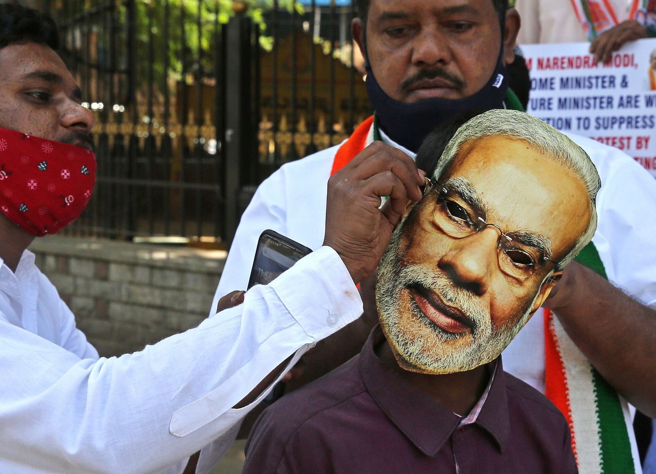 Protesta contra el primer ministro indio, Narendra Modi. (EFE)
