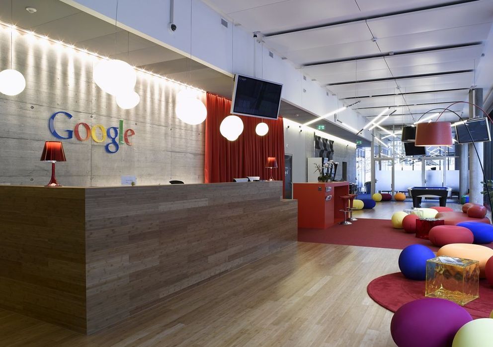 Foto: Vista interior de las oficinas centrales de Google