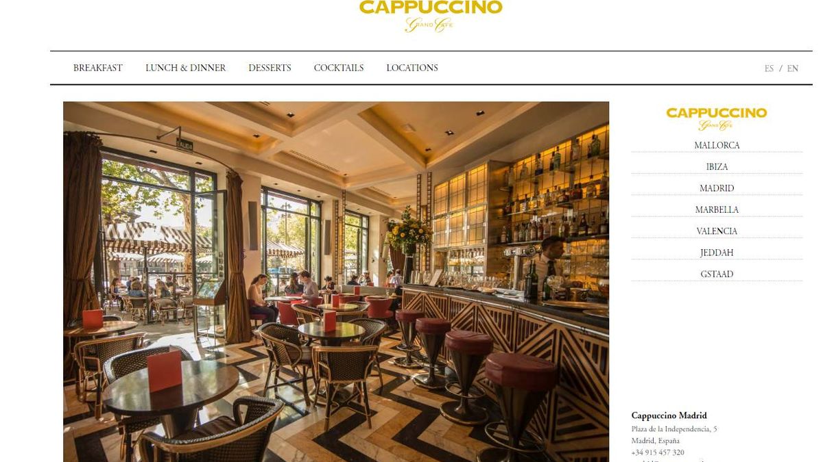 Se busca comprador para los lujosos Cappuccino Grand Café