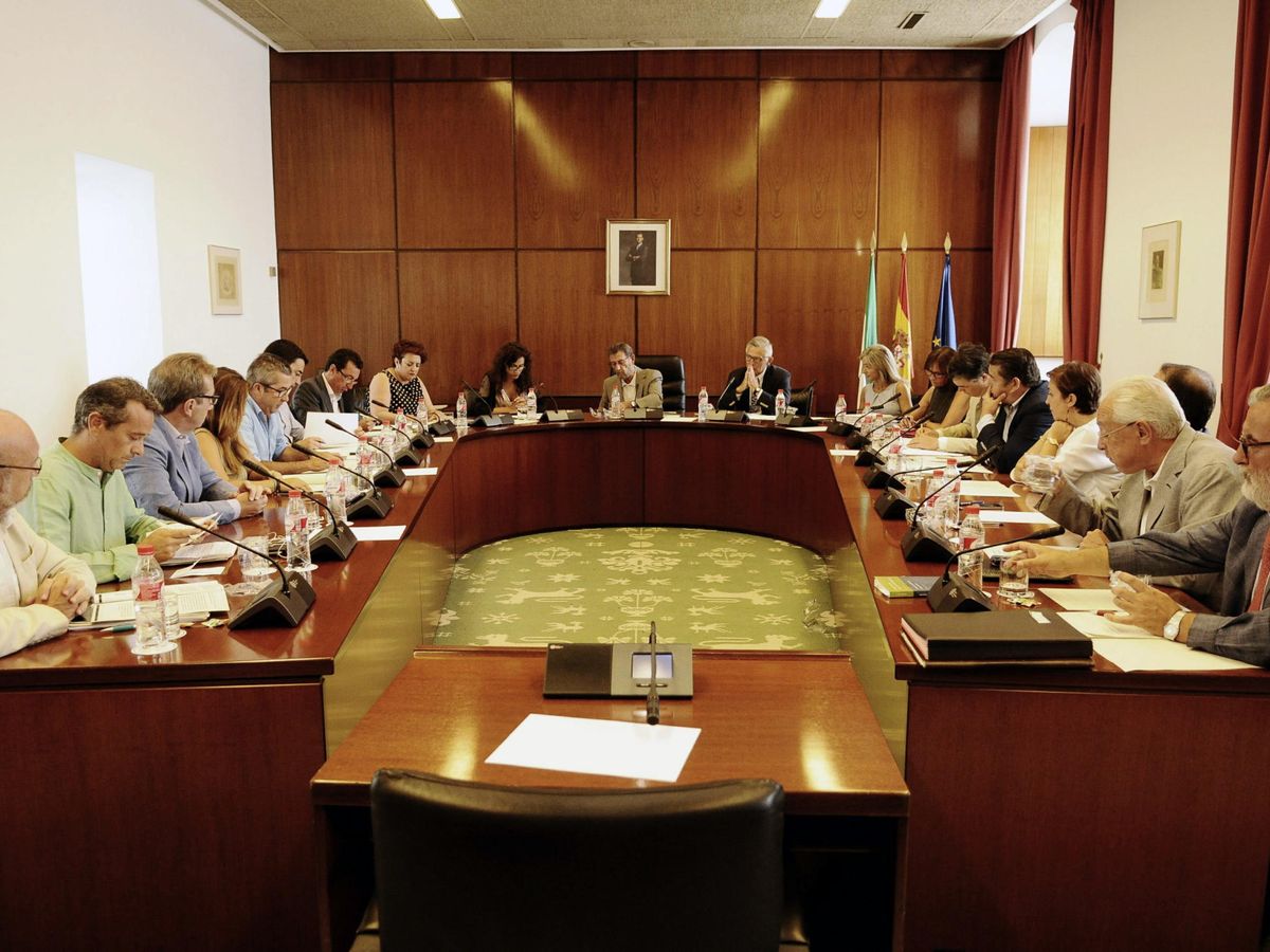 Foto: Reunión de la Diputación Permanente del Parlamento andaluz en una legislatura anterior. (EFE)