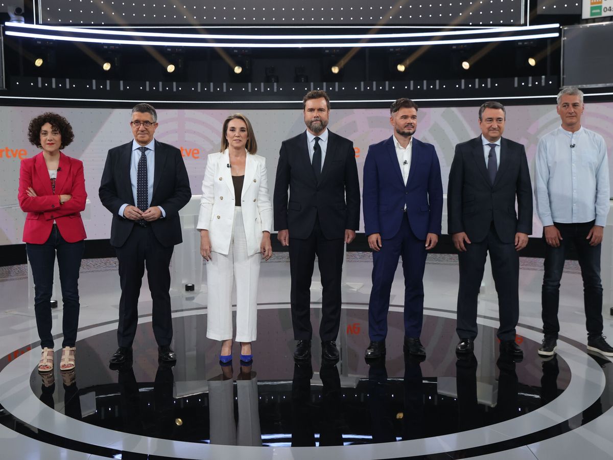 Foto: Debate electoral de este jueves. (EFE/Kiko Huesca)