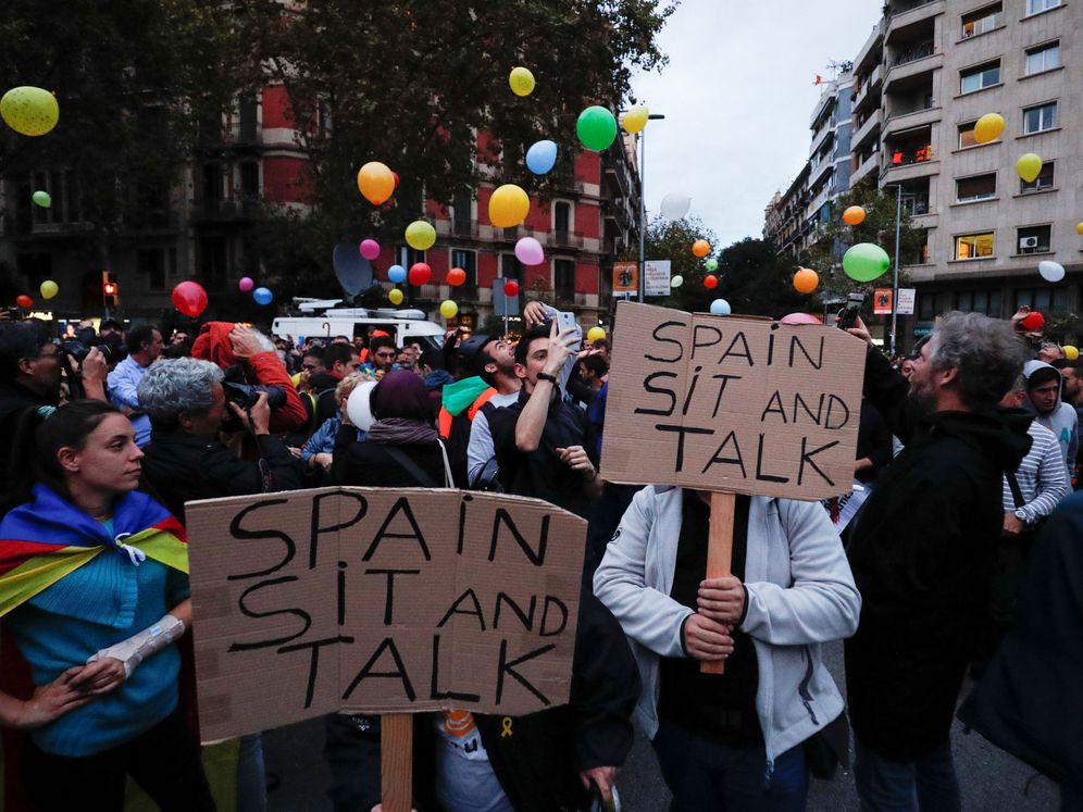 Foto: Manifestación este lunes en Barcelona. (Reuters)