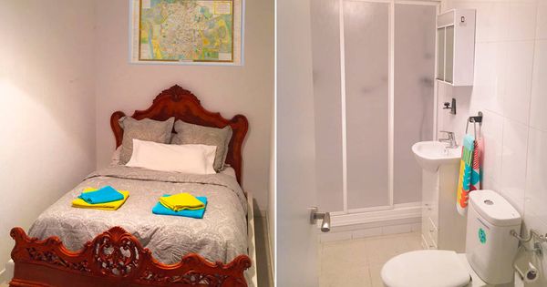 Foto: Una habitación con baño interior en un piso compartido por 200 euros la noche en la calle Hortaleza. (EC)