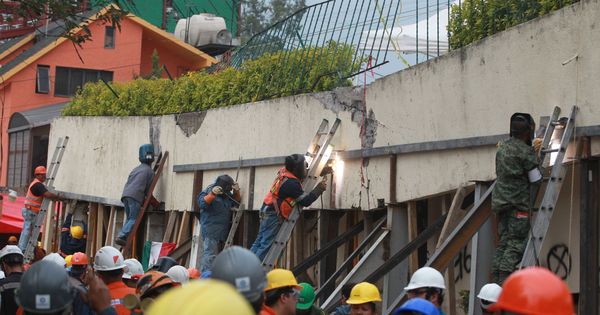 Foto: Elementos del Ejercito Mexicano y voluntarios realizan labores de rescate en el colegio Enrique Rébsamen. (EFE)