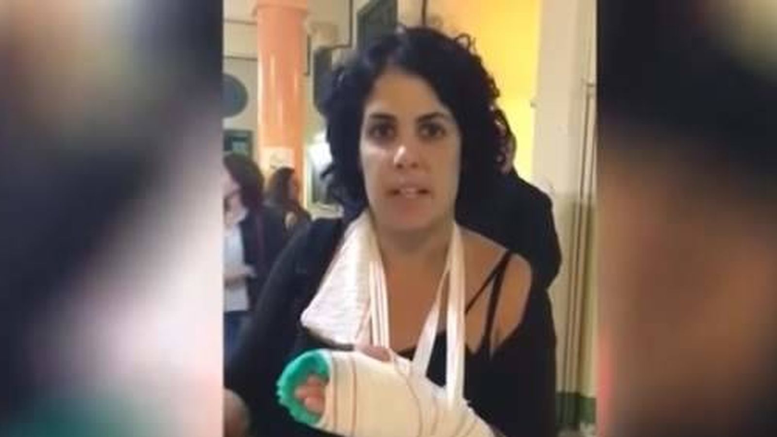 Foto: Marta Torrecillas, la joven que denunció que le habían roto los dedos 
