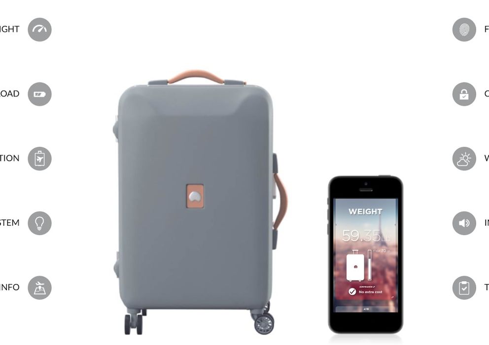 heredar colchón Motivación La maleta del futuro integra una báscula, luz, cargador y datos del vuelo