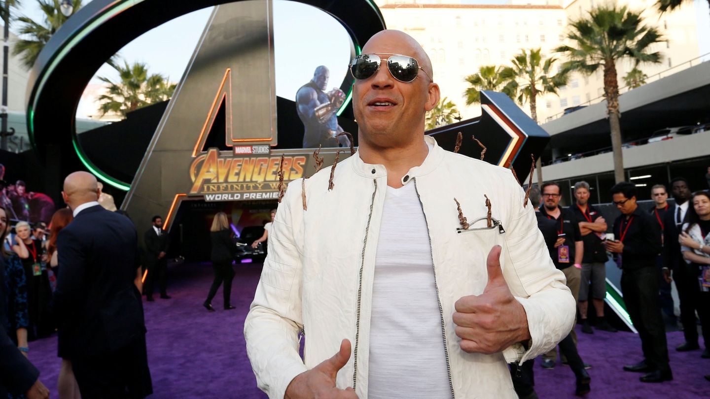 Vin Diesel en la premiere de 'Avengers: Infinity War' en Los Ángeles (Reuters)