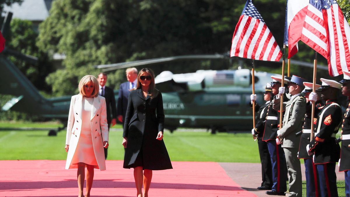 Melania Trump y Brigitte Macron: más amigas que primeras damas 