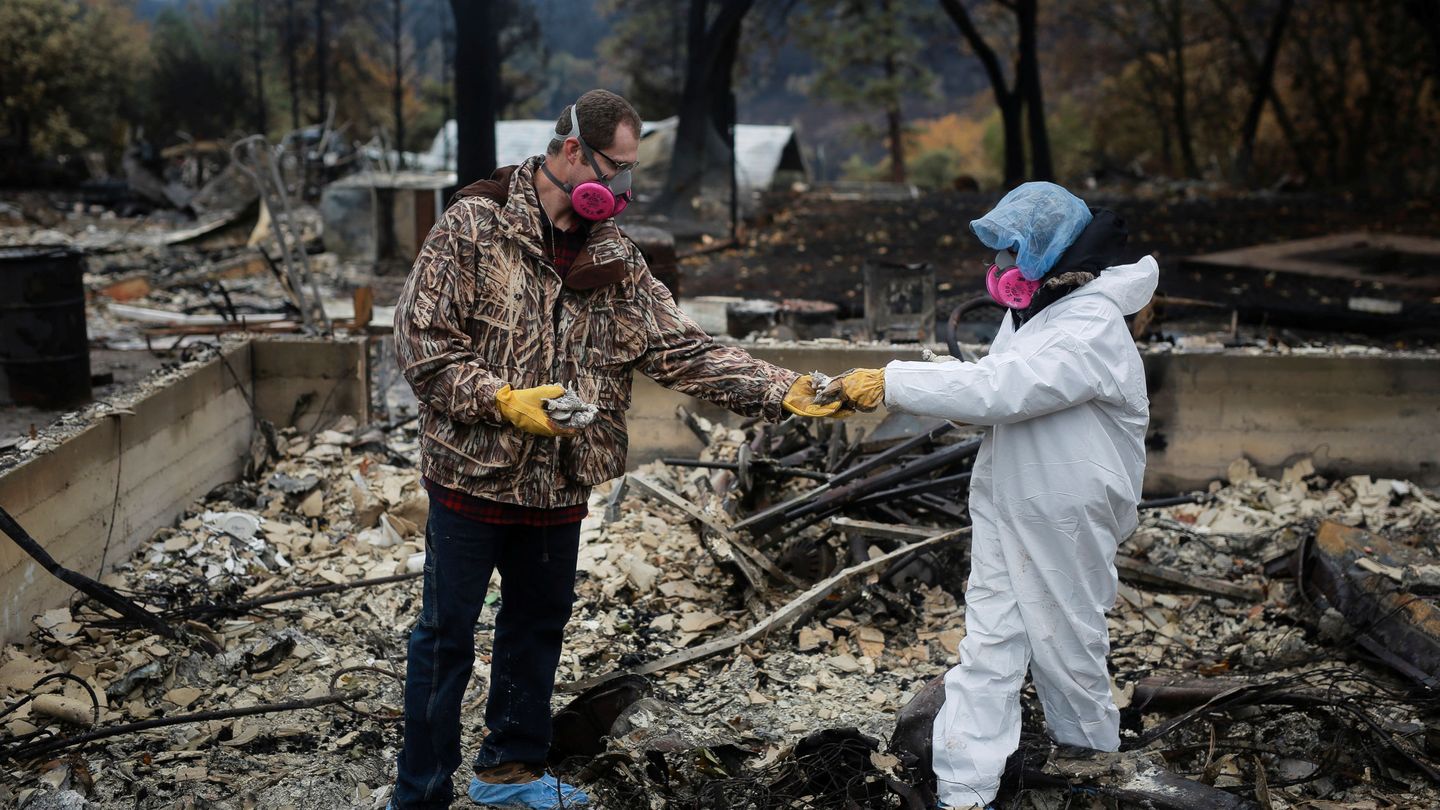 La localidad californiana de Paradise, arrasada por el fuego (REUTERS/E.Nouvelage)