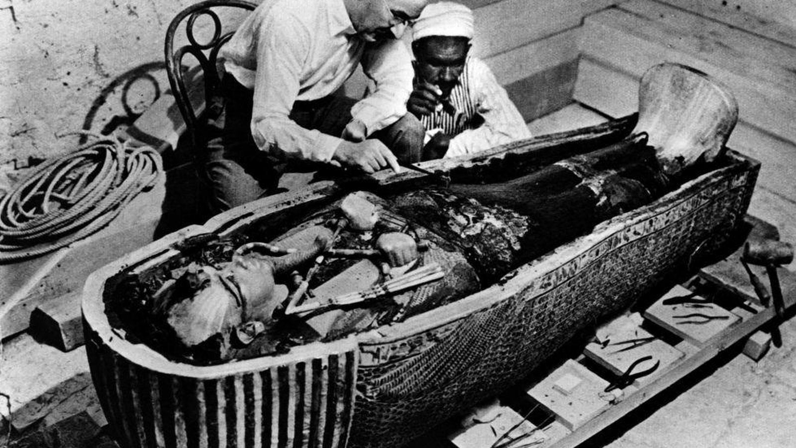 Foto: Descubrimiento de la tumba de Tutankhamon