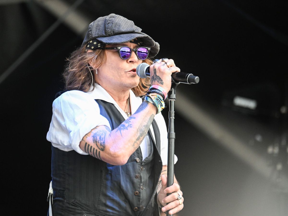 Foto: Johnny Depp, durante un concierto. (EFE)