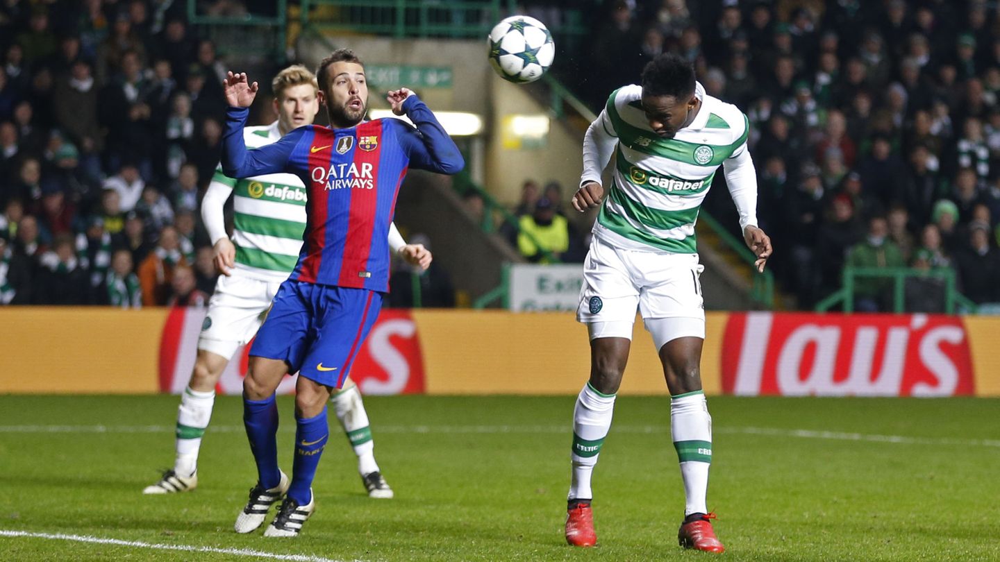 Dembélé, durante un Celtic-Barcelona de Champions League (Reuters)