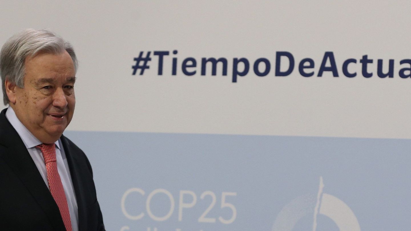 Antonio Guterres, en la Cumbre del Clima (COP25) de Chile en Madrid (EFE J.Lizón)