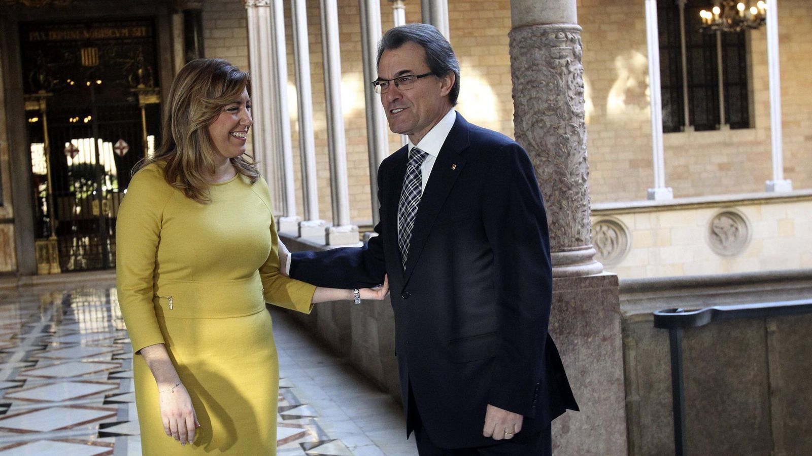 Foto: El presidente catalán, Artur Mas, y la presidenta andaluza, Susana Díaz, durante un encuentro en Barcelona. (Efe)