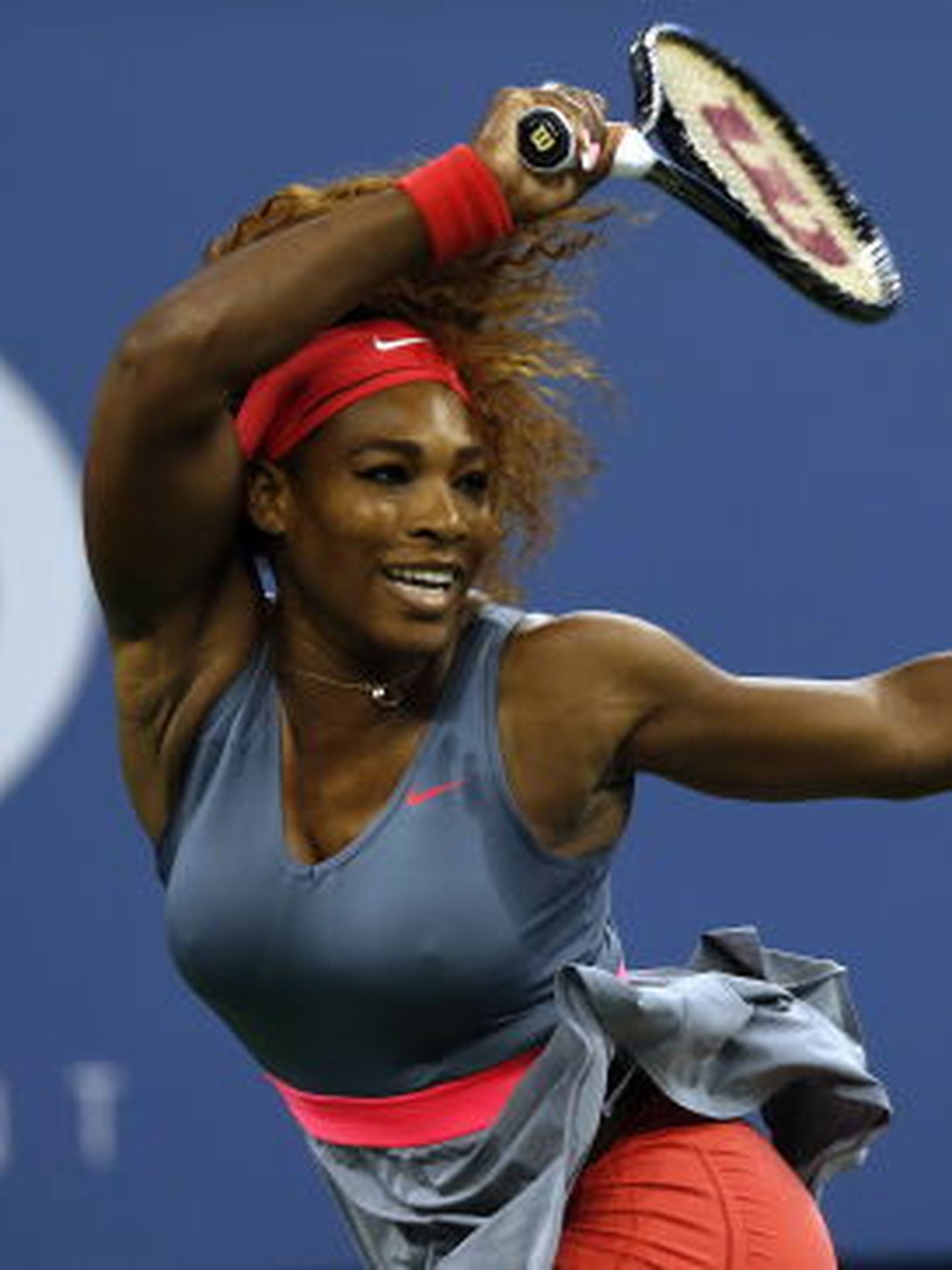 Serena Williams durante el partido contra Carla Suárez (EFE)
