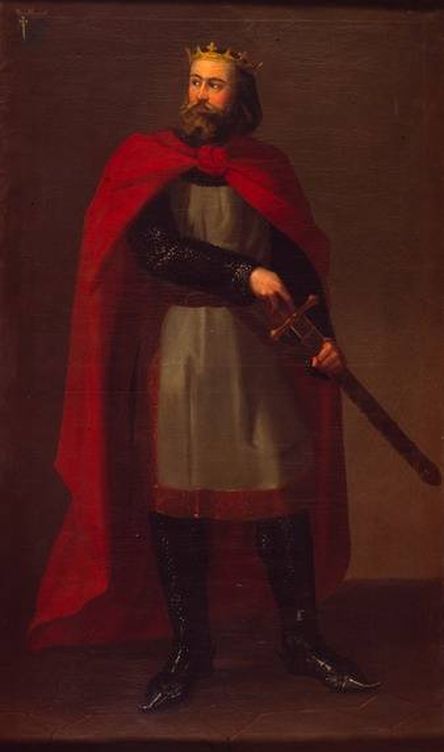 Garcia Íñiguez de Pamplona según el pintor Manuel Aguirre y Monsalbe.