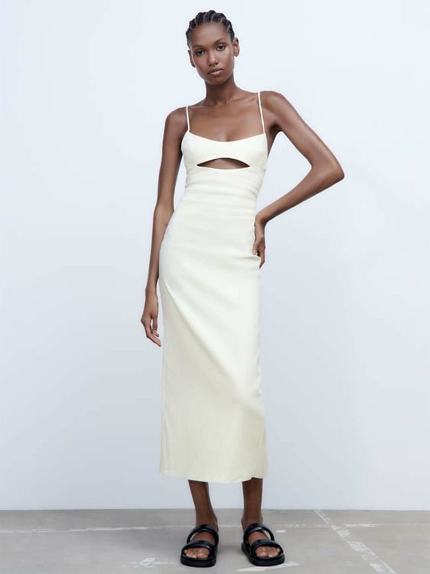 Elegantes y cómodos: los 5 vestidos de lino de las novedades de Zara. (Cortesía)