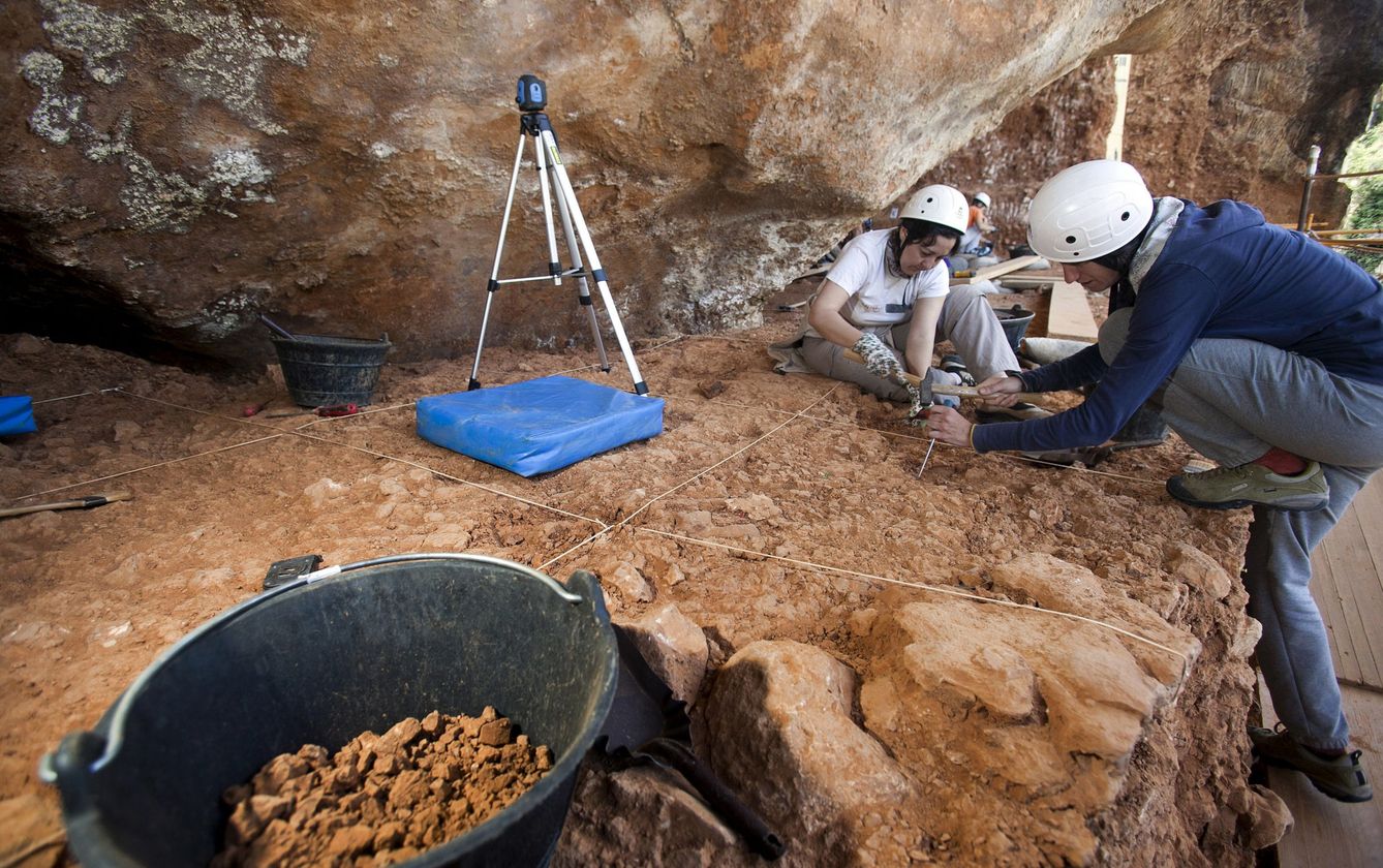 Excavación en Atapuerca. (EFE)