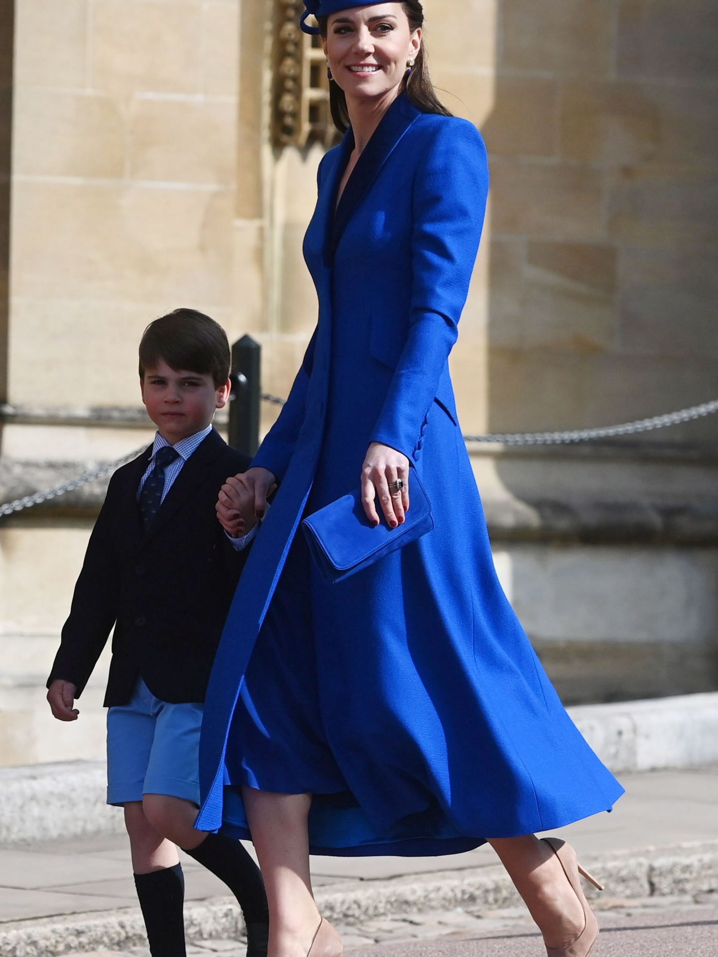 Kate Middleton, junto al príncipe George. (EFE)