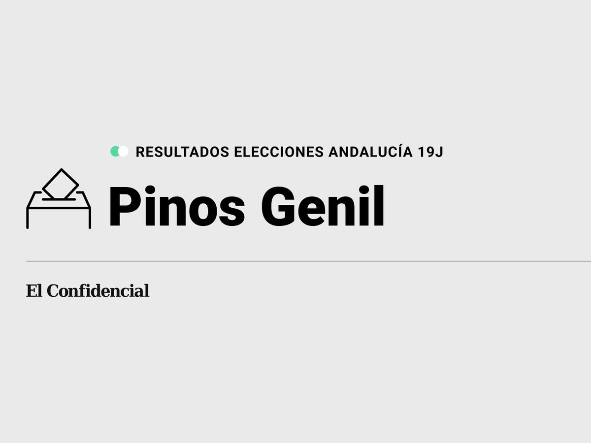 Foto: Resultados en Pinos Genil, Granada, de las elecciones de Andalucía 2022 este 19-J (C.C./Diseño EC)