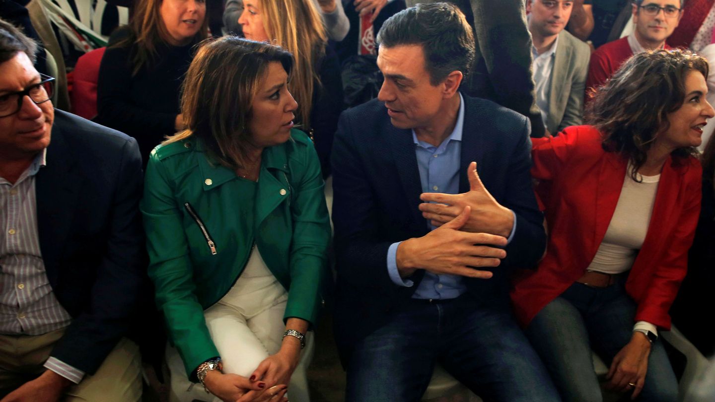 Susana Díaz y Pedro Sánchez. (Reuters)