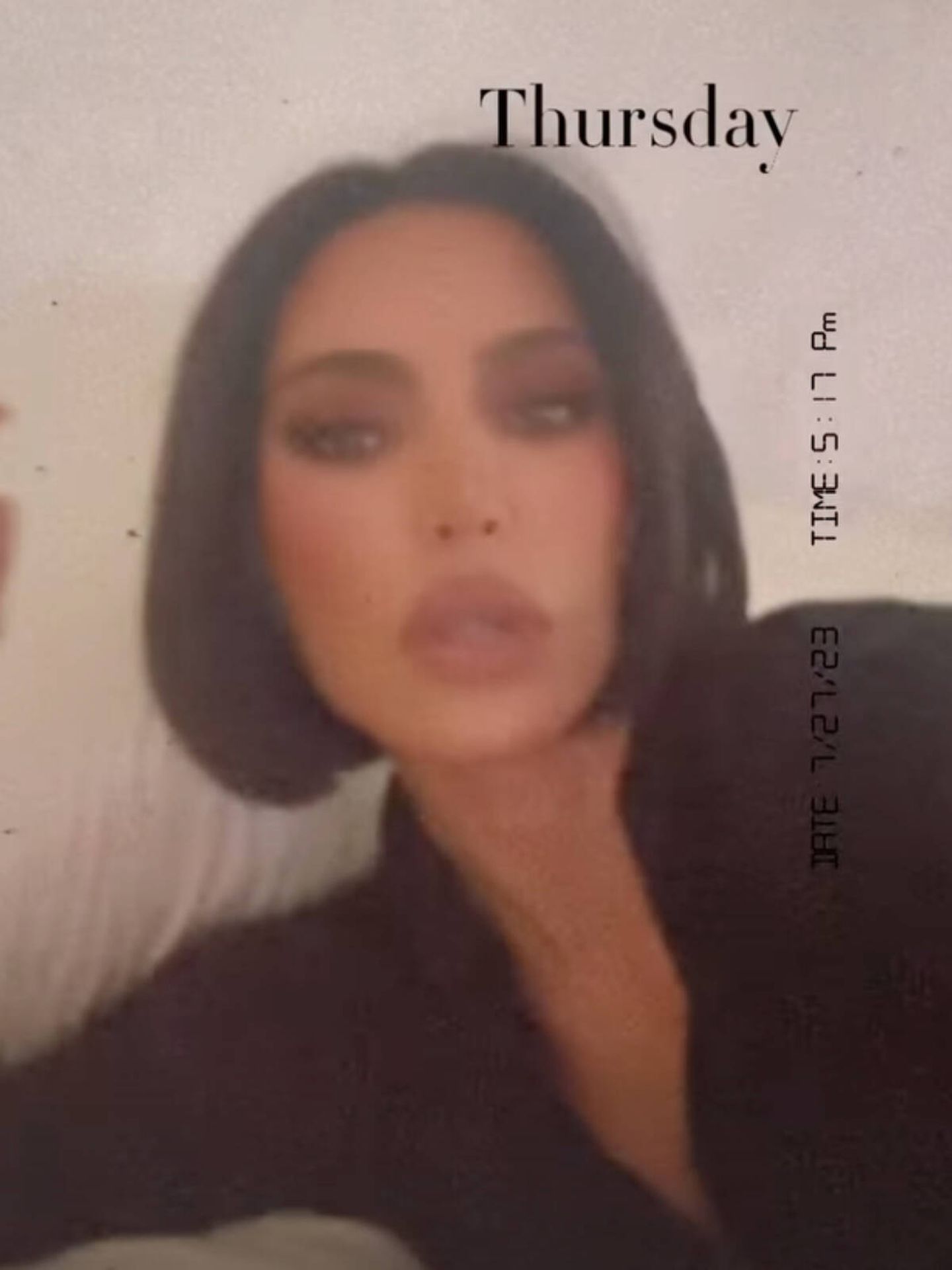 El nuevo bob italiano de Kim Kardashian. (Instagram/@kimkardashian)