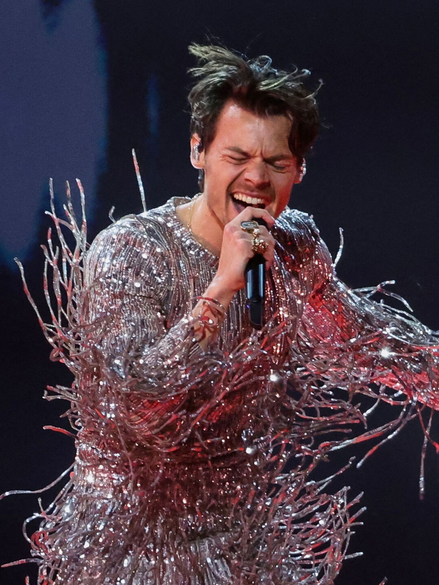 Harry Styles, durante su actuación en la 65 gala anual de los Grammy  (Reuters/Mario Anzuoni)