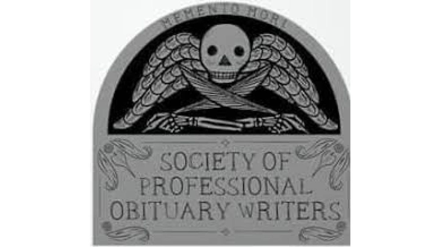 El logo de la Society of Professional Obituary Writers.  (Logo: Reid Rosati)
