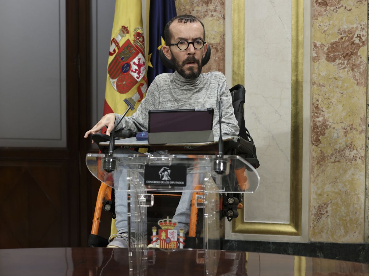 Foto: Pleno extraordina El diputado de Unidas Podemos Pablo Echenique. (EFE/Kiko Huesca)