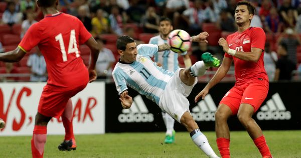 Foto: Ángel di María, en un partido con Argentina el pasado 13 de junio. (Reuters)