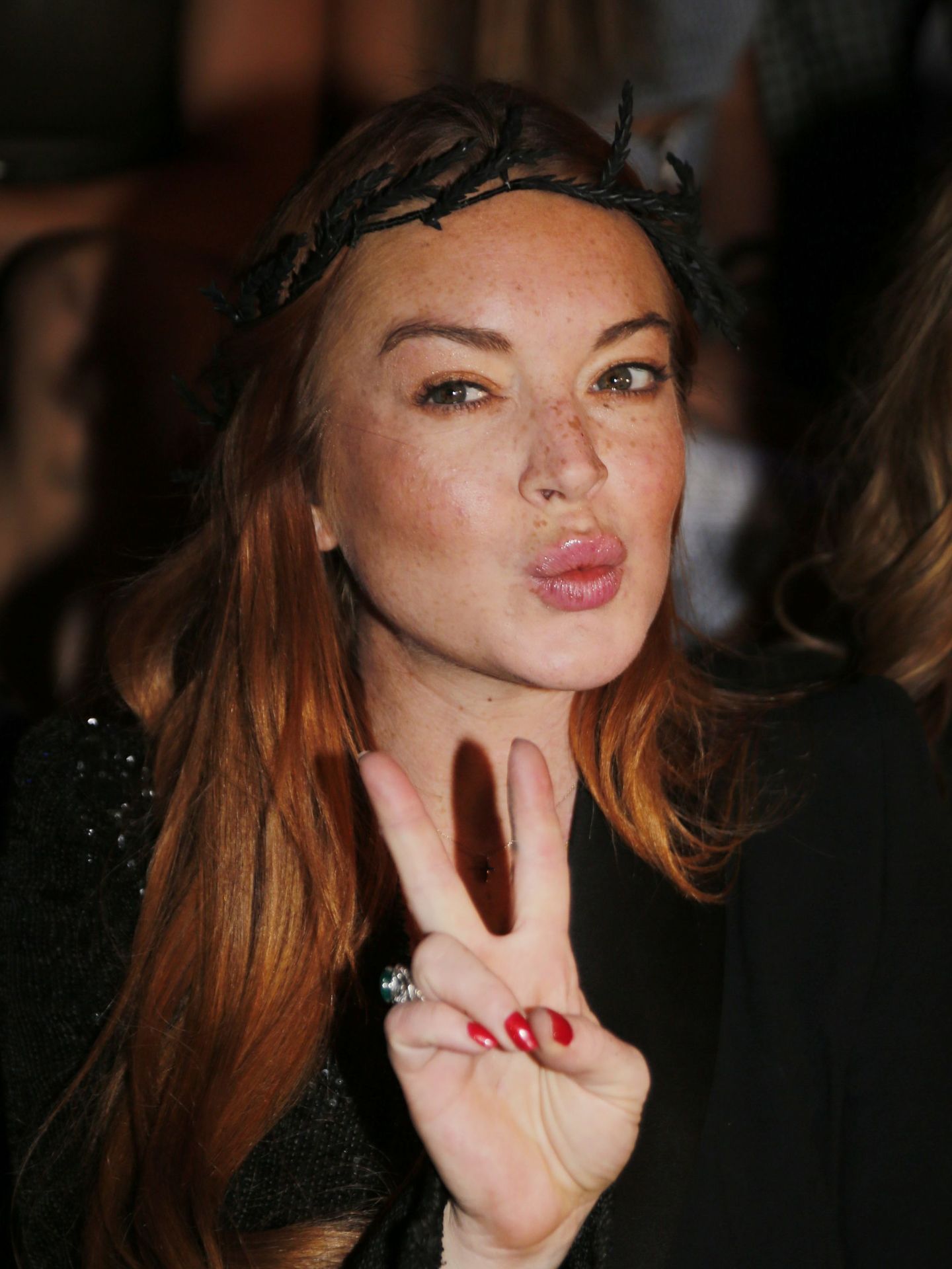 Lindsay Lohan en el desfile de Malne.  (EFE)