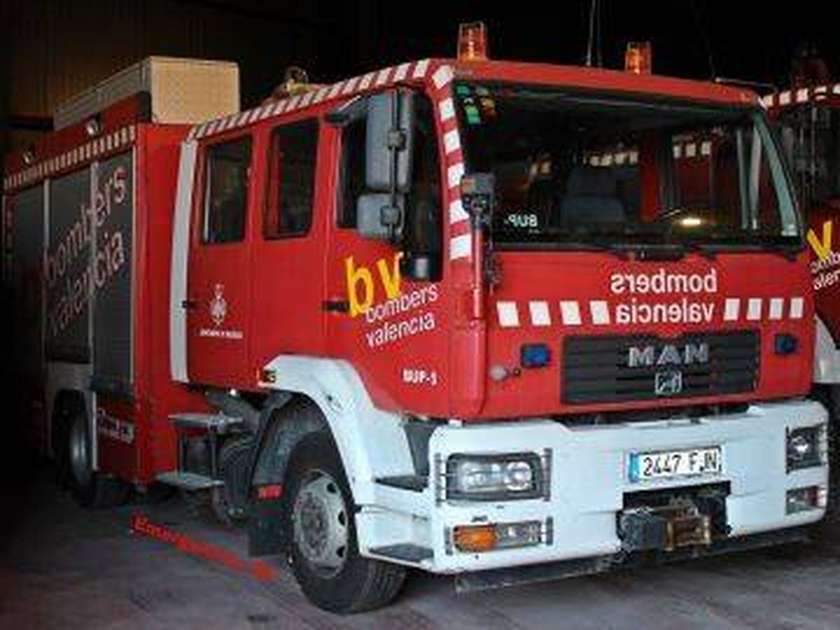 Foto: Un camión de bomberos de Valencia. (Atresmedia)