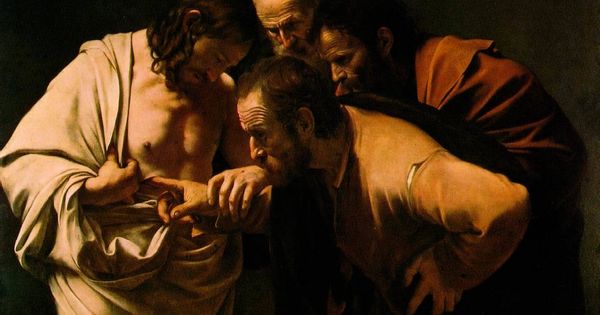 Foto: "La incredulidad de Santo Tomás", de Caravaggio (C.C.)