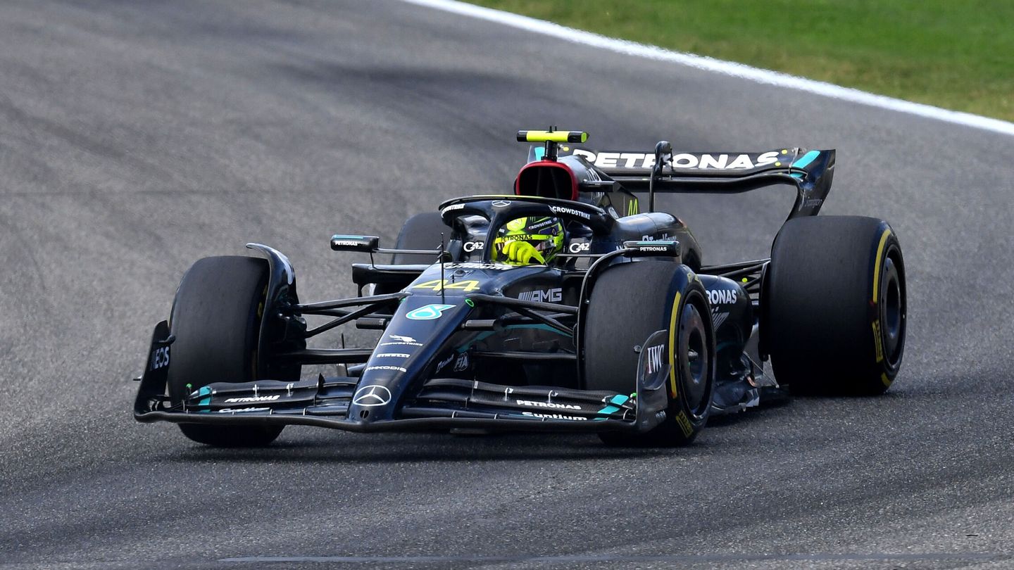Hamilton, durante el Gran Premio de Italia. (Reuters/Albert Gea)