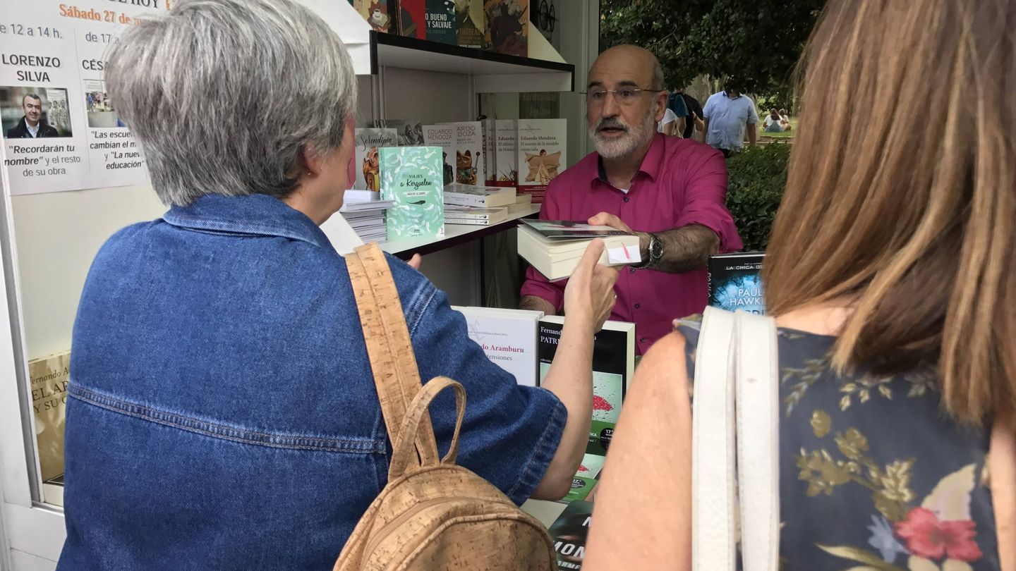 Fernando Aramburu es la estrella de esta edición de la Feria del Libro (J.E.)