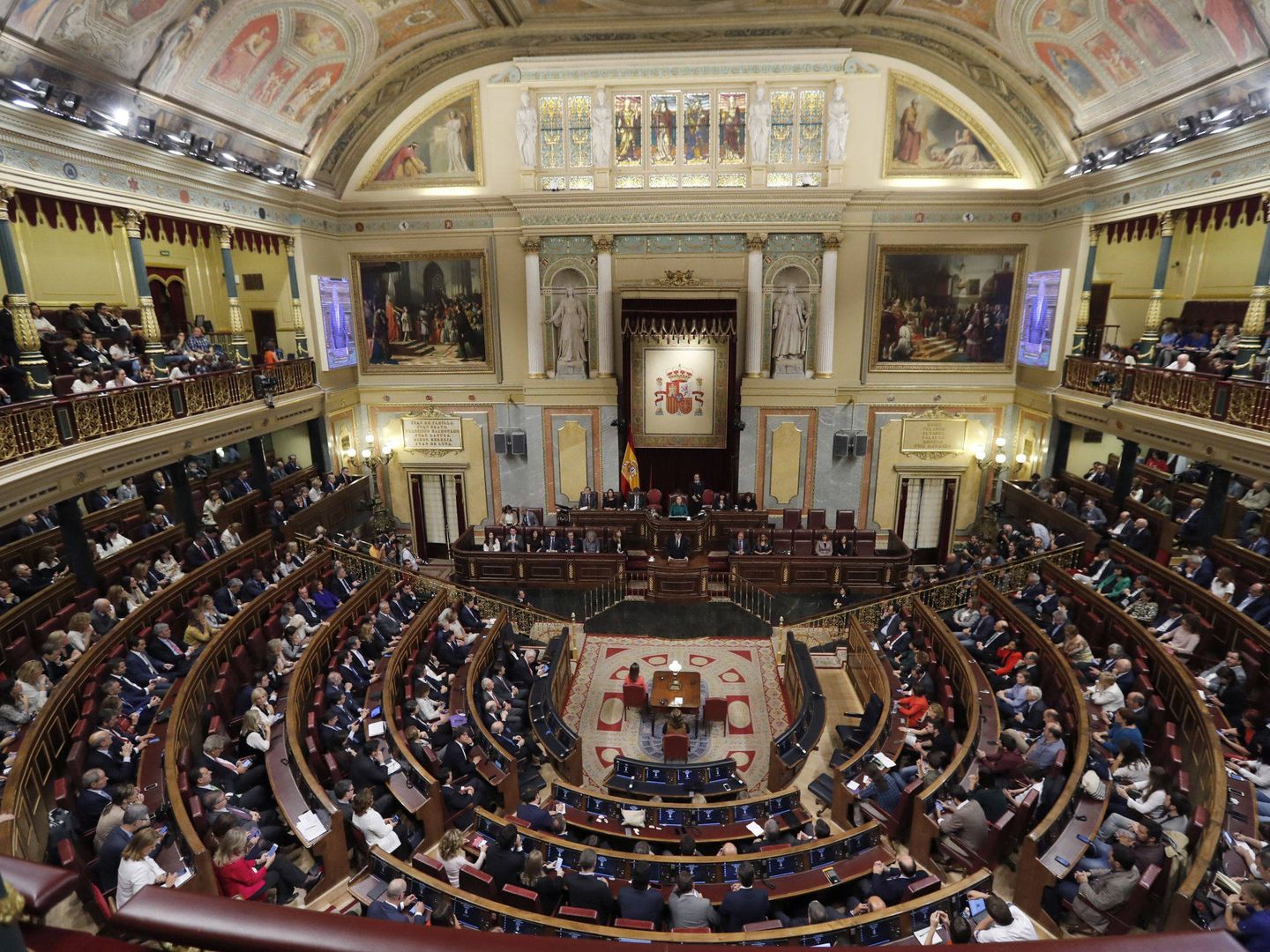 Vista panorámica del Congreso de los Diputados. (EFE)