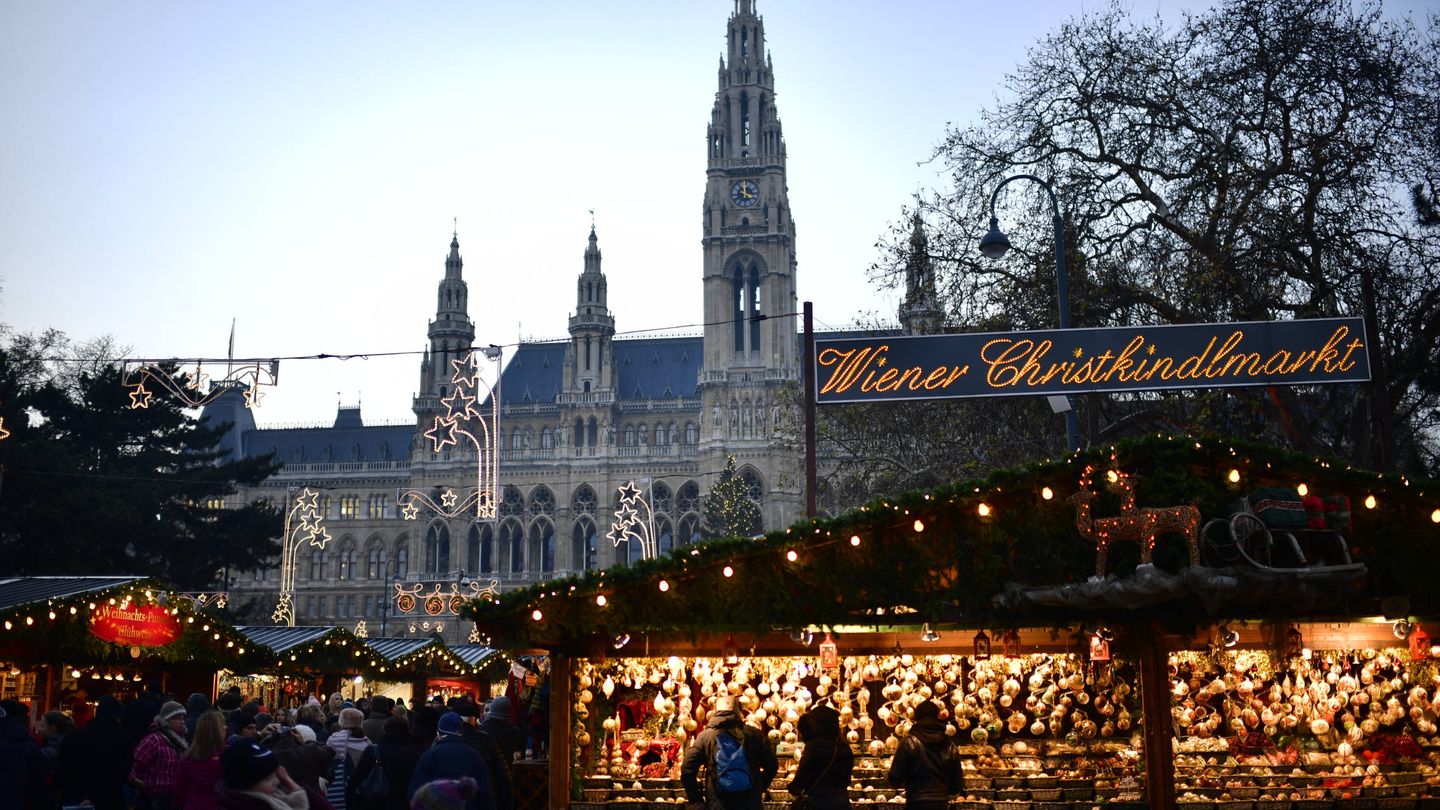 Mercado de Navidad en Viena. (Getty).
