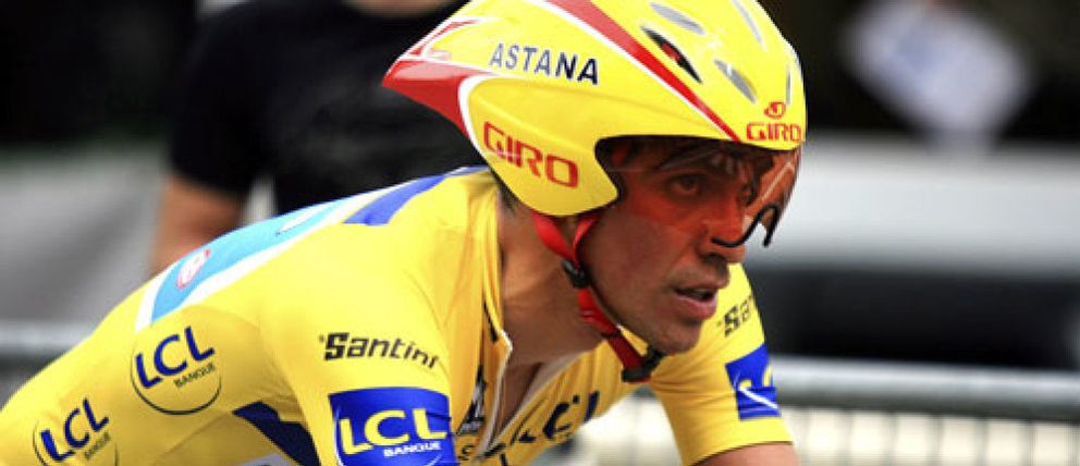 Foto: Contador finaliza segundo la Dauphiné Liberé y presenta credenciales para el Tour