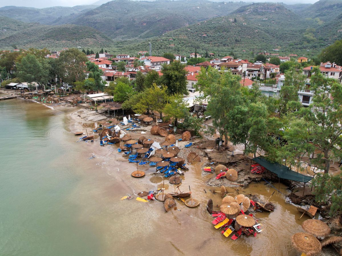 Foto: El impacto de las precipitaciones en Grecia. (Reuters/Stamos Prousalis)