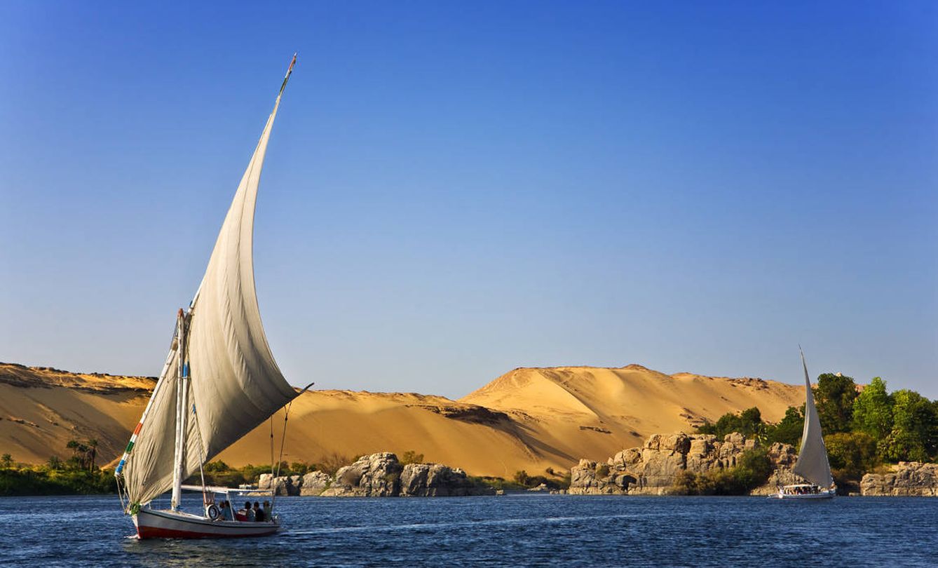 Paseo en faluca por el río Nilo