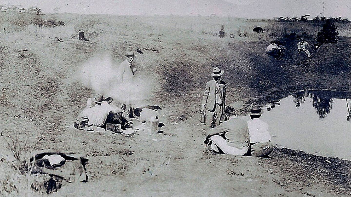 Soldados australianos descansan durante la contienda. (Gobierno de Australia)