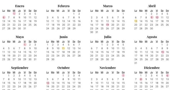 Foto: Calendario laboral de 2020 para Castilla-La Mancha (EC)