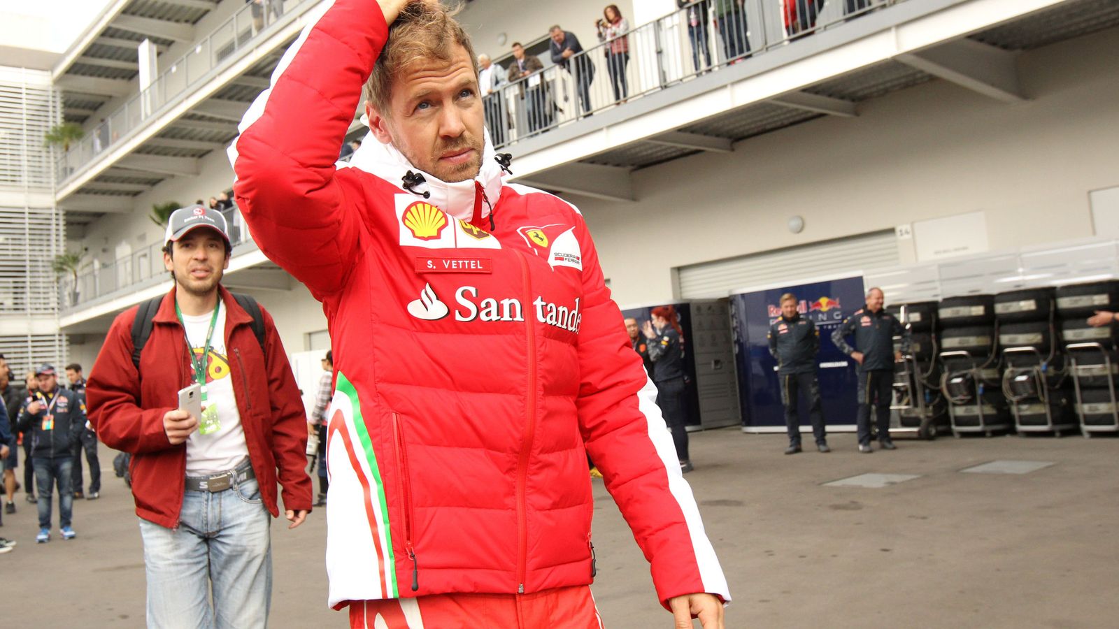 Foto: Sebastian Vettel a su llegada al Autódromo Hermanos Rodríguez.