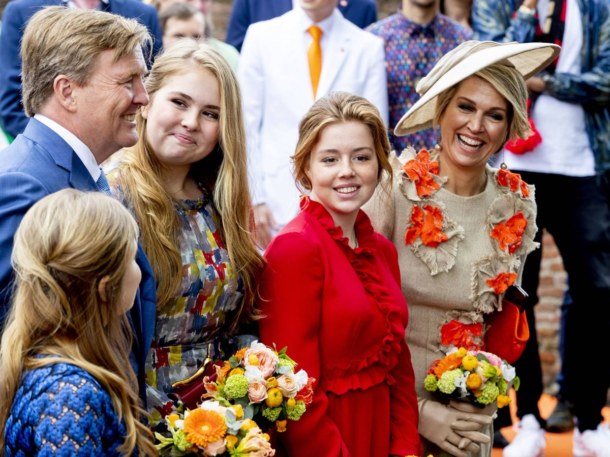 Foto: La familia real holandesa, en el Día del Rey de 2019. (Getty)